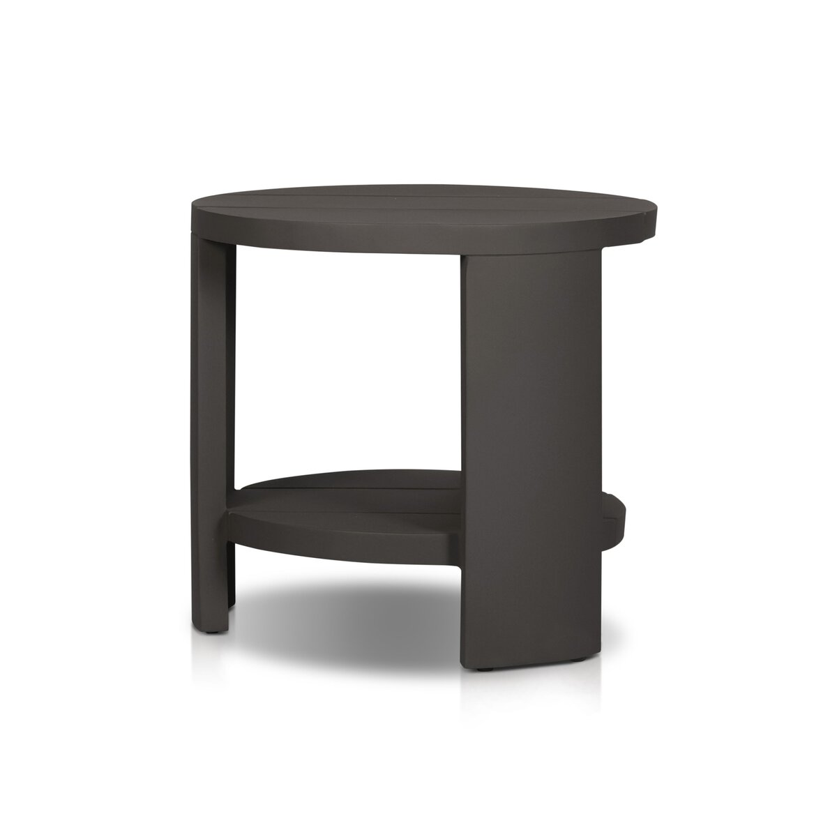 Roca Outdoor Round Metal End Table - Kings Fine Art & Decor