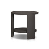 Roca Outdoor Round Metal End Table - Kings Fine Art & Decor