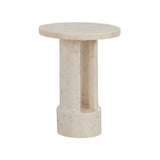 George Marble Side Table - White