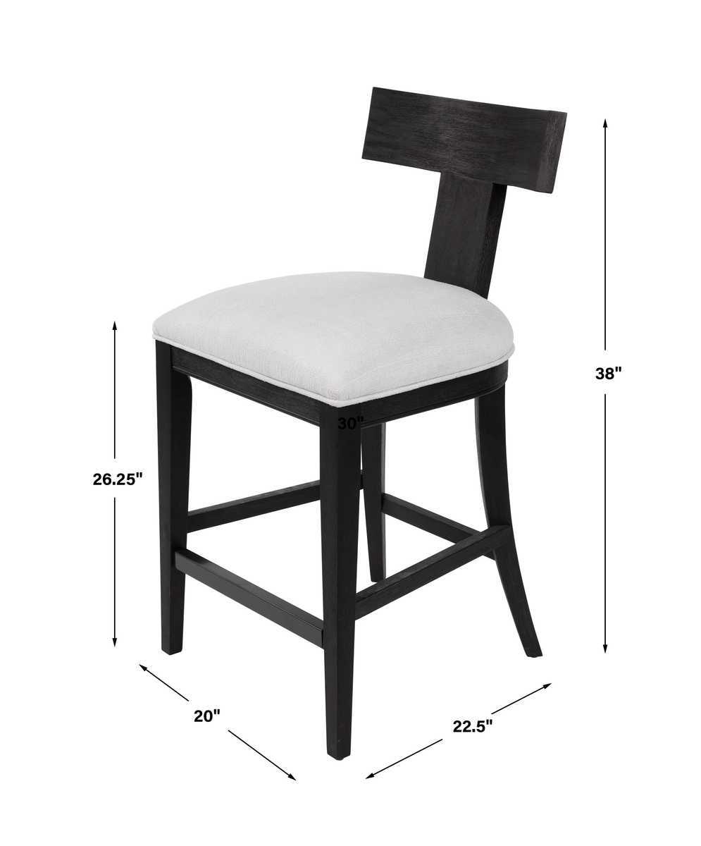 Idris Counter Stool, Charcoal