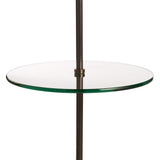 Blythwood Floor Lamp w/ Glass Table - Oil Rubbed Bronze