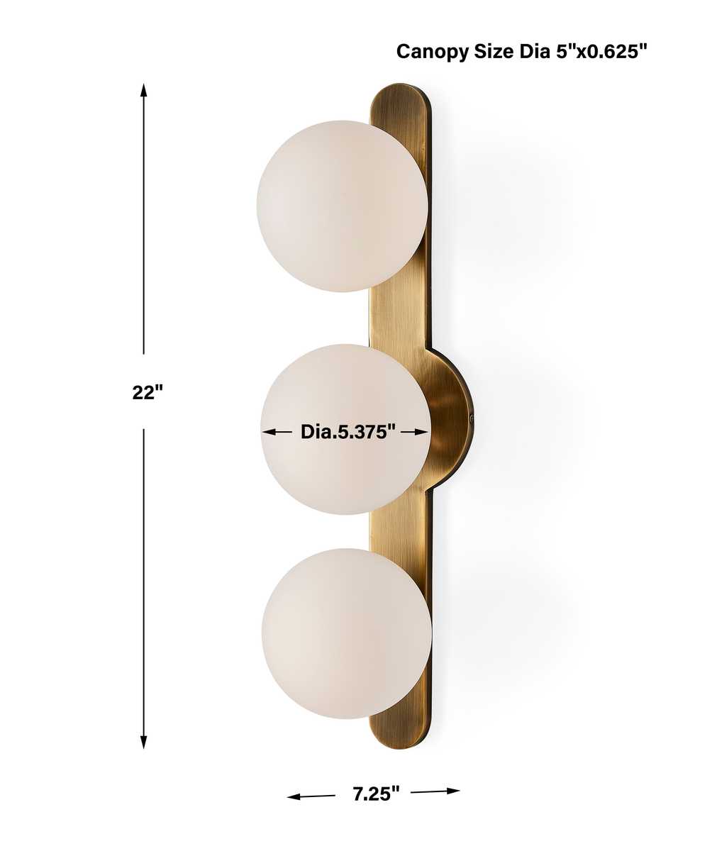 Droplet, 3 Lt Sconce