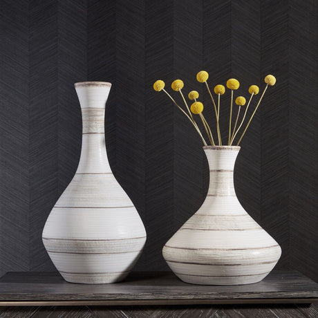 Potter Outdoor Vases, S/2