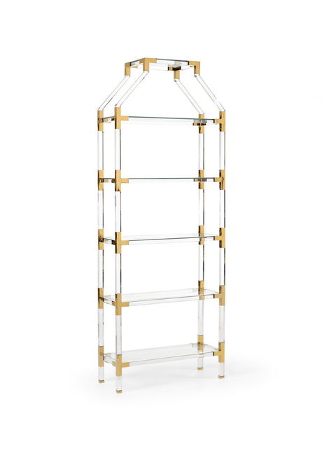 Gainsboro Etagere - Brass