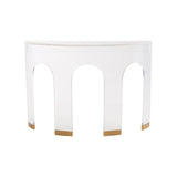 Marble and Acrylic Demilune