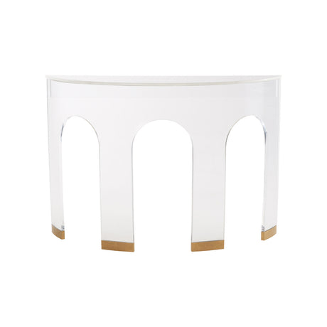 Marble and Acrylic Demilune