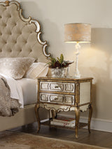 Hooker Furniture Sanctuary Mirrored Leg Nightstand-Bling 3016-90015