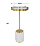 Laurier Drink Table, White