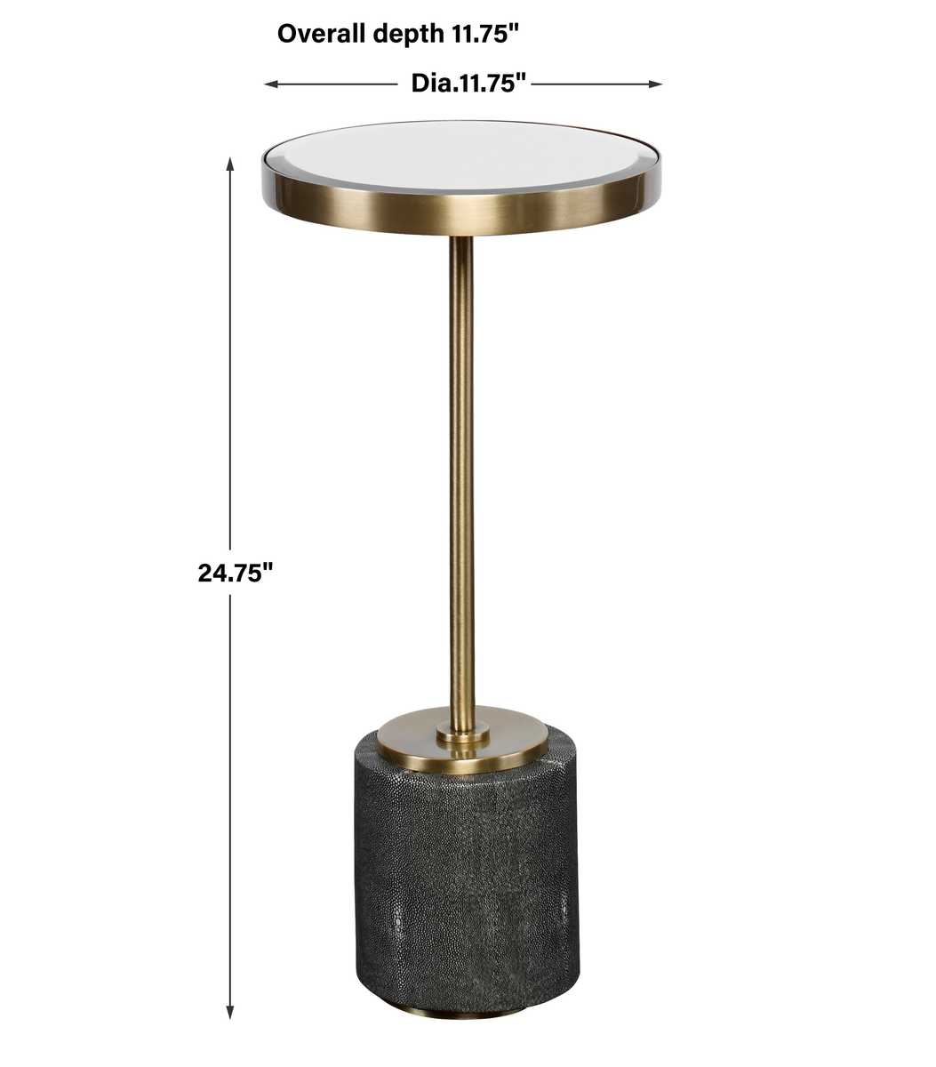 Laurier Drink Table, Gray