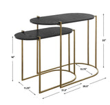 Aztec Nesting Tables, S/2