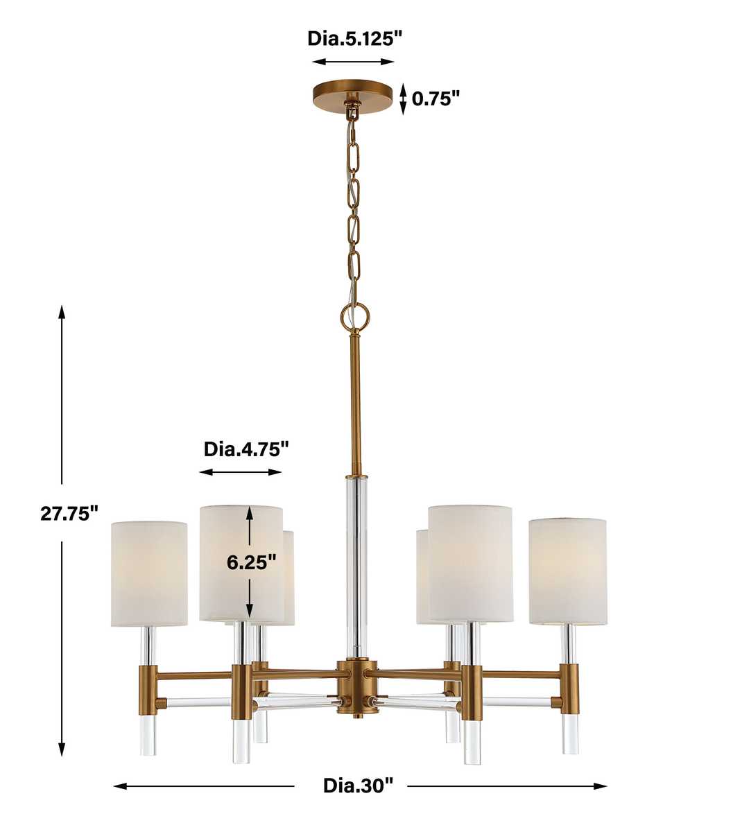 Welkin, 6 Lt Chandelier
