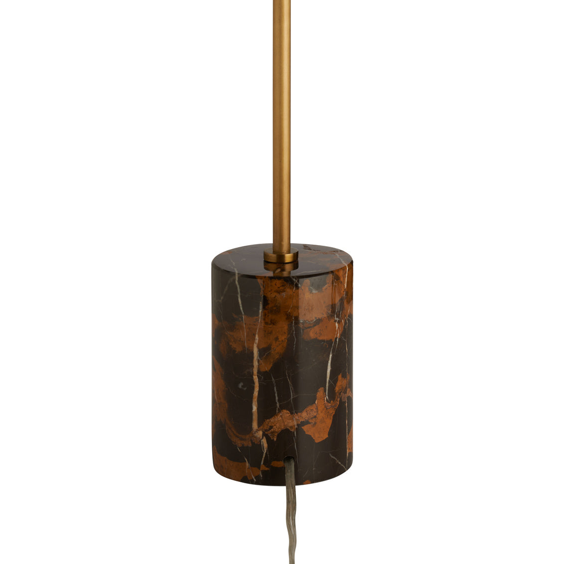 Lambeth Table Lamp-Brown Marble