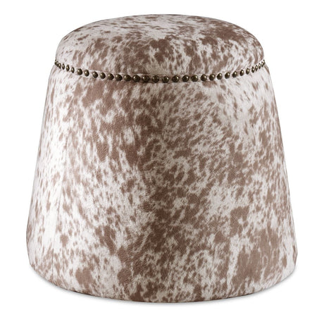 Gumdrop Ottoman, Cow Hide