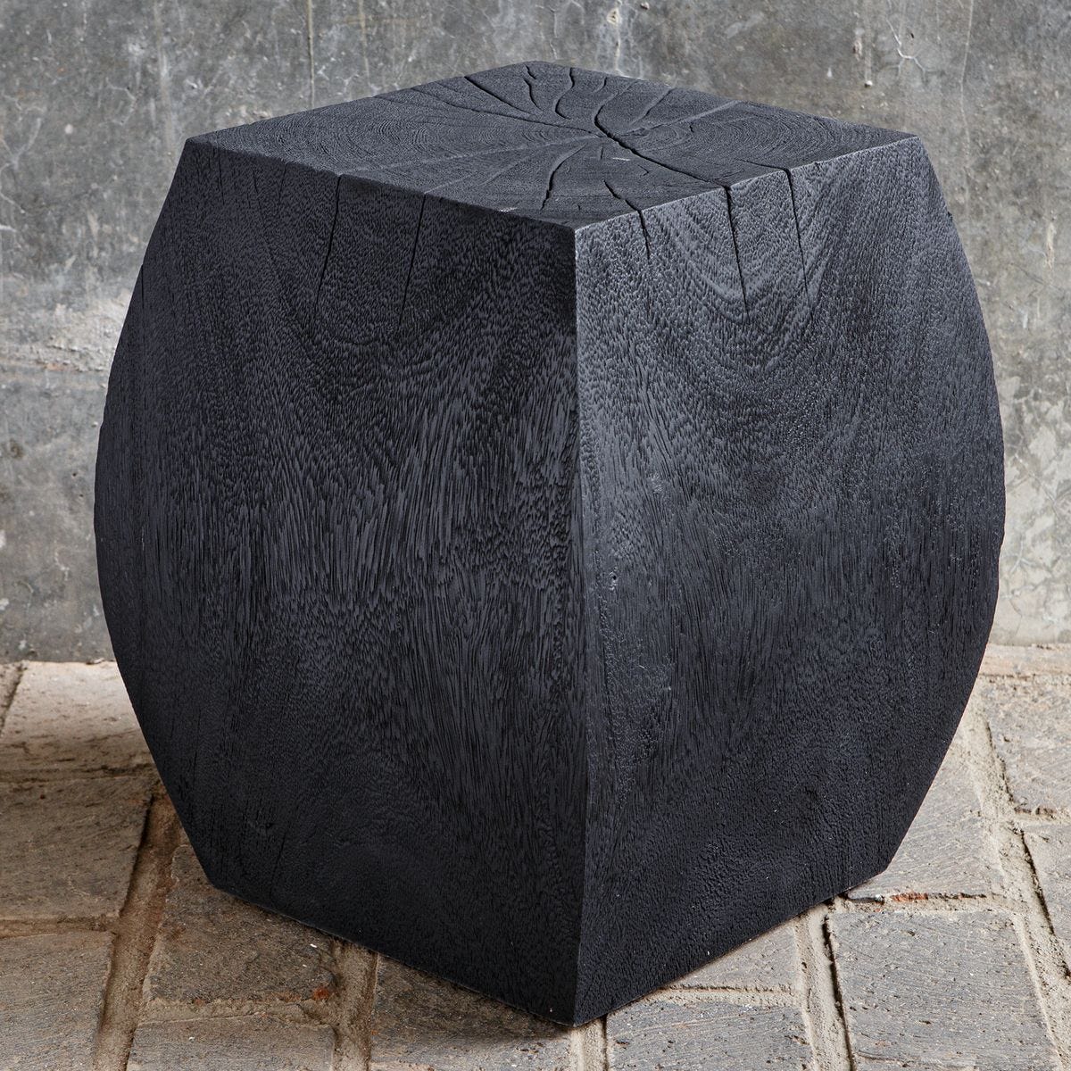 Grove Accent Stool, Black