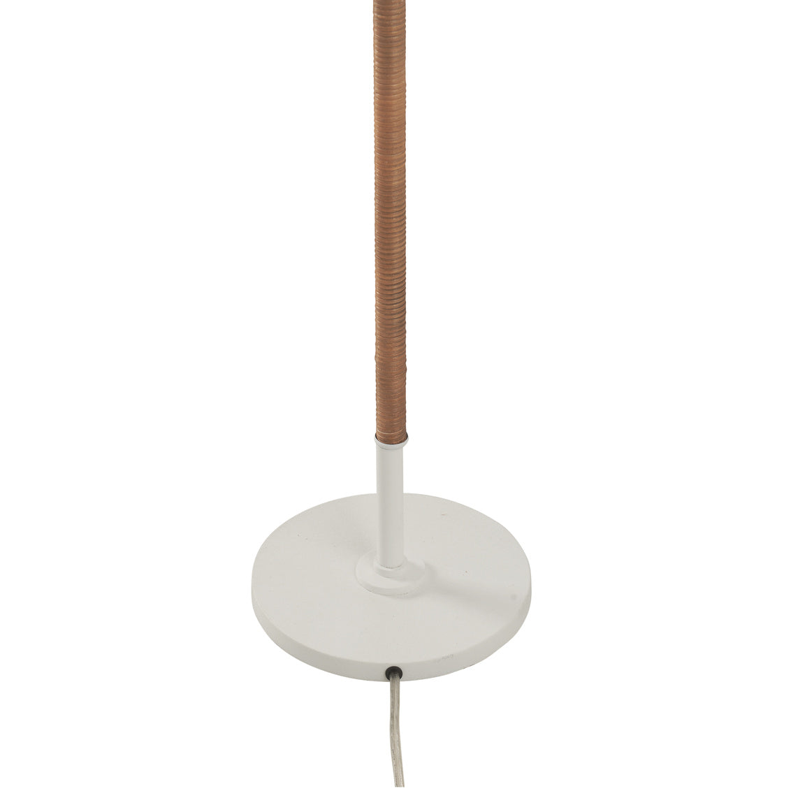 Amelia Rattan Floor Lamp - Matte White