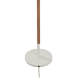 Amelia Rattan Floor Lamp - Matte White