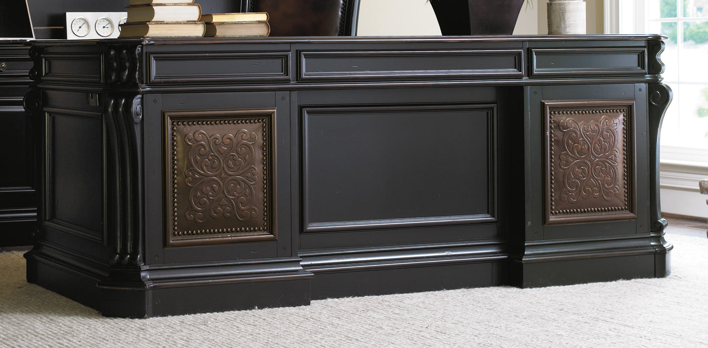 Hooker Furniture Telluride 76'' Executive Desk w/Leather Panels 370-10-363
