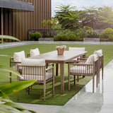 Teak Flow Outdoor Bowl, Natural