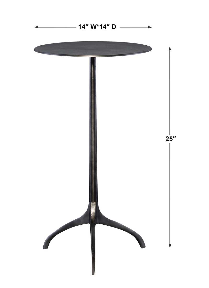 Beacon Accent Table, Nickel