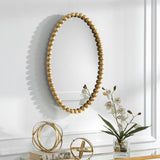 Serna Oval Mirror, Gold