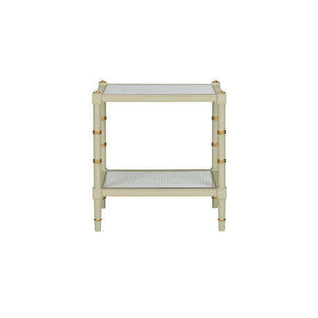 Conner Cane End Table - Green