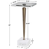 Campeiro Drink Table, Brass