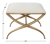 Crossing Small Bench, White