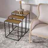 Coreene Nesting Tables, Gold, S/3