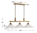 Brookdale, 3 Lt Linear Chandelier