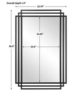 Amherst Mirror, Black