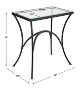 Alayna End Table, Black