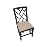 Chippendale Bamboo Chair - Cracked Pepper