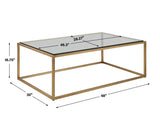 Bravura Coffee Table, Gold