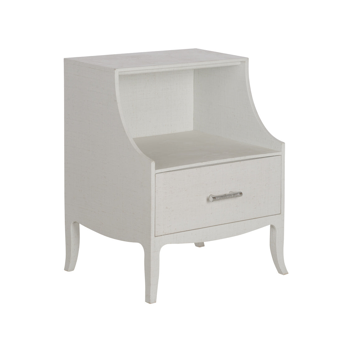 George III Bedside Table - White