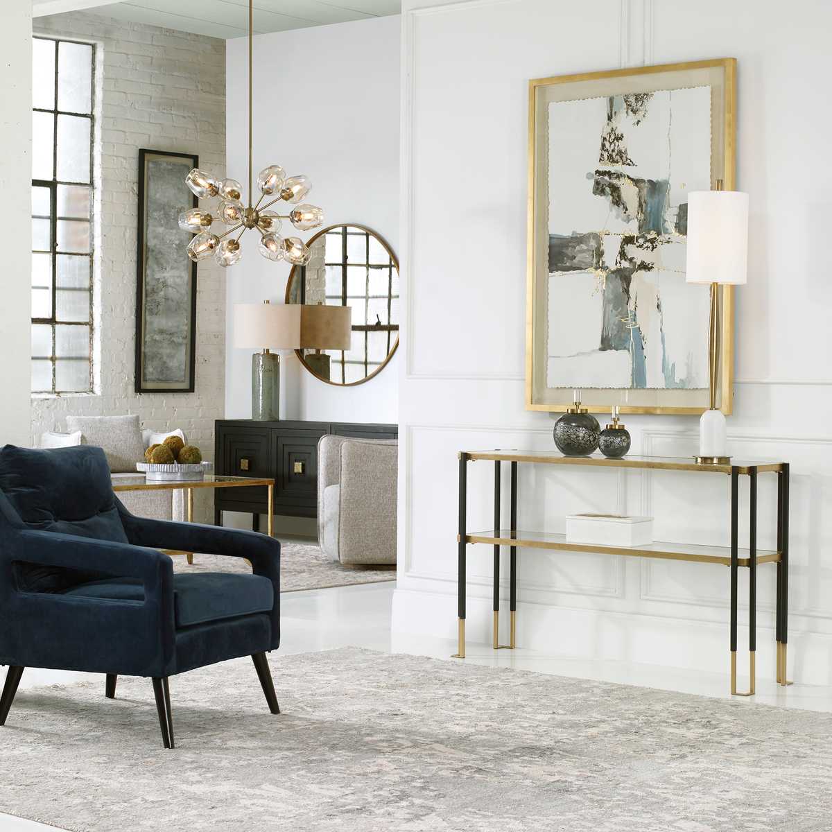 O'Brien Armchair, Blue