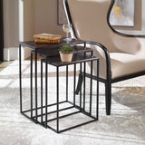Coreene Nesting Tables, Black, S/3