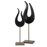 Black Flame, Sculptures, S/2 - Kings Fine Art & Decor
