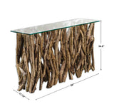 Teak Wood Console