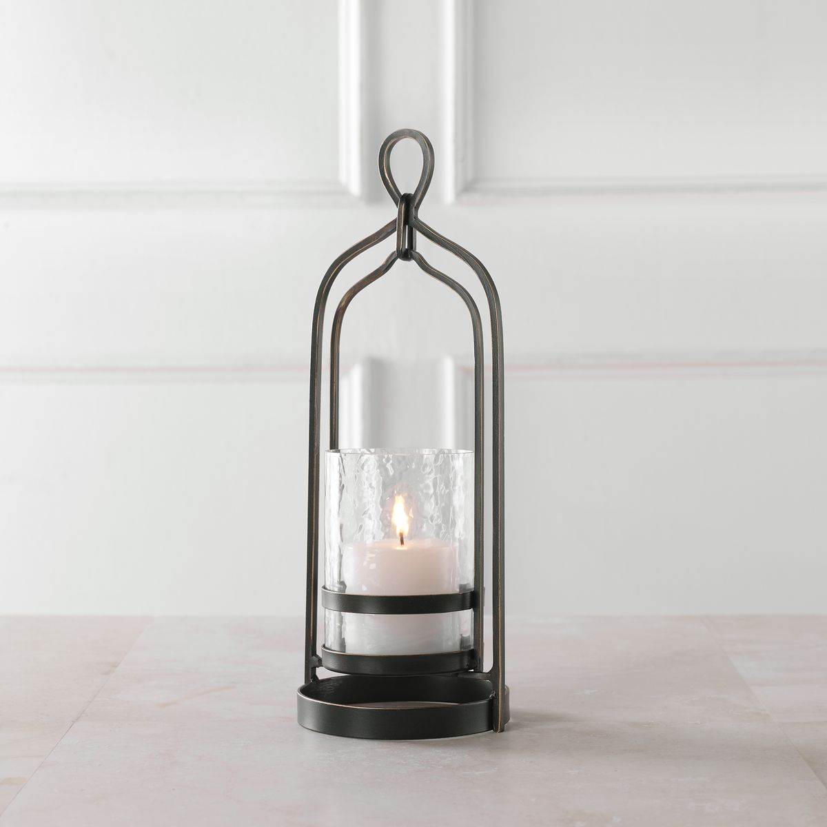Shepherd Candleholder, Bronze