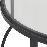 Rhea Nesting Coffee Tables, Black, S/2