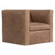 HUDSON LEATHER SWIVEL CHAIR