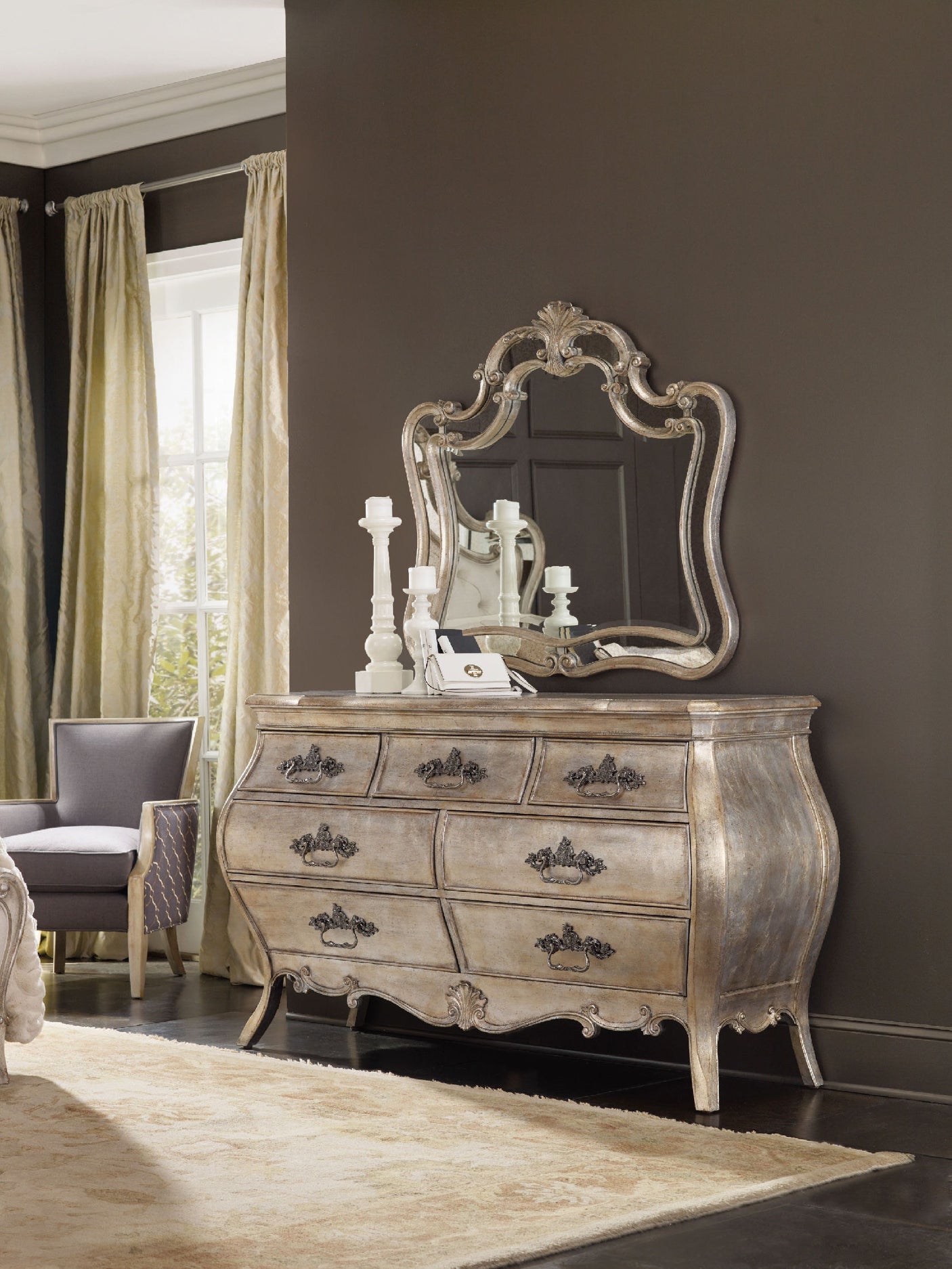 Hooker Furniture Sanctuary Shaped Mirror 5413-90009