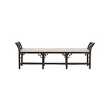 Chippendale Bamboo Regency Bench - Cracked Pepper