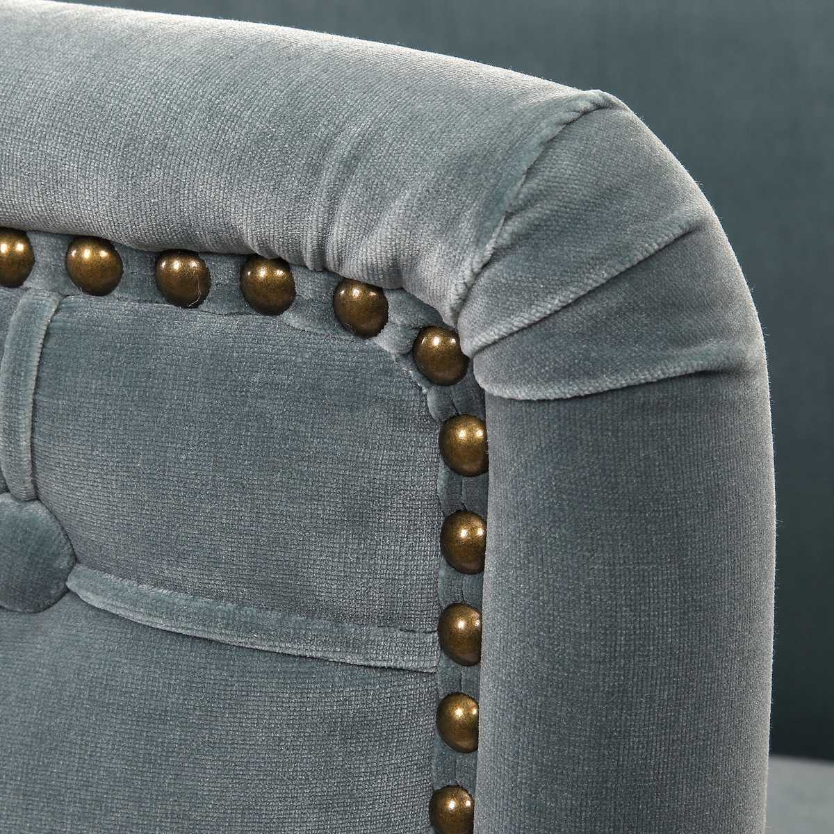 Haider Accent Chair, Slate Blue