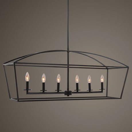 Clayton, 6 Lt Linear Chandelier