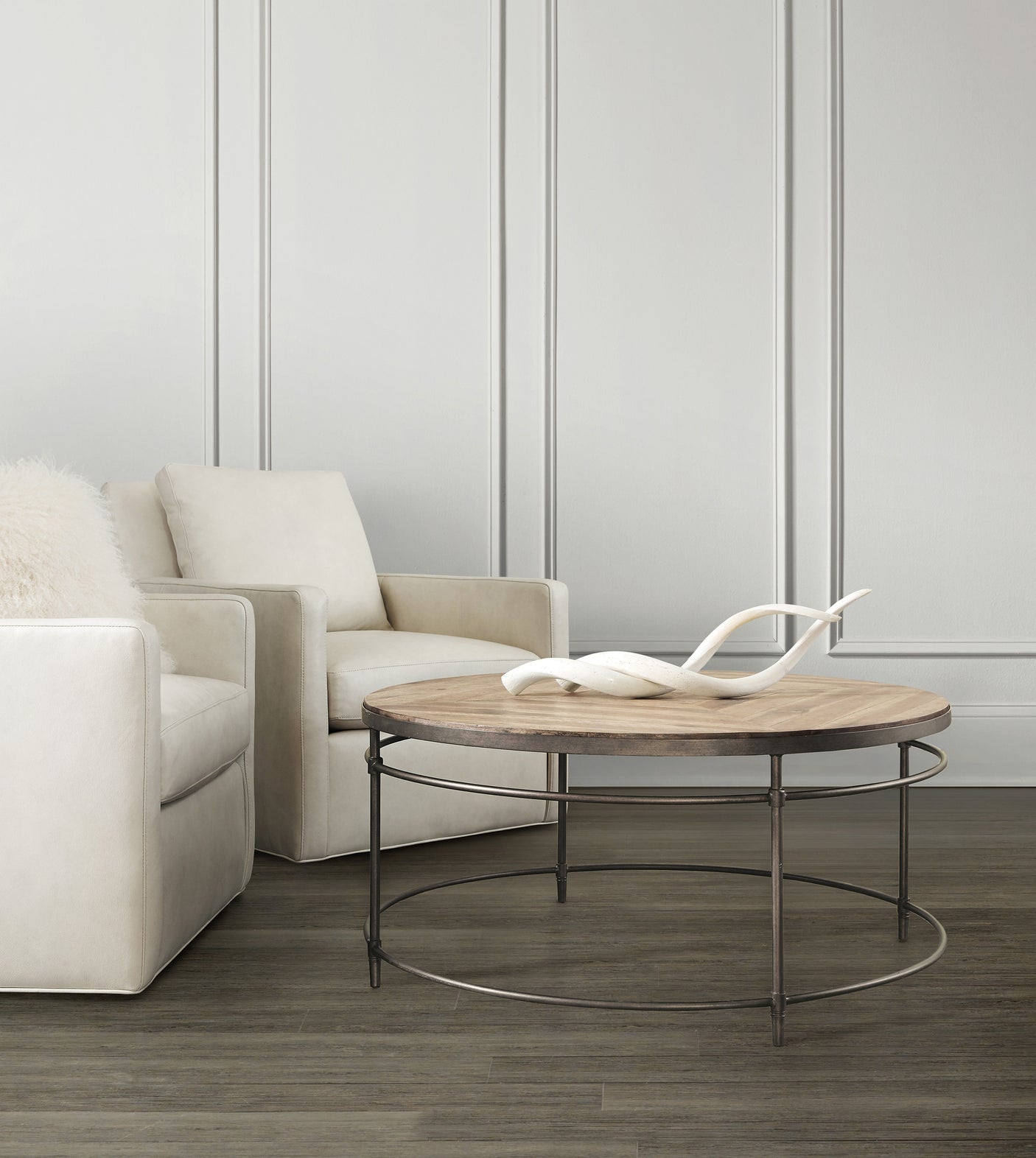 Hooker Furniture St. Armand Round Cocktail Table 5601-80110-LTWD