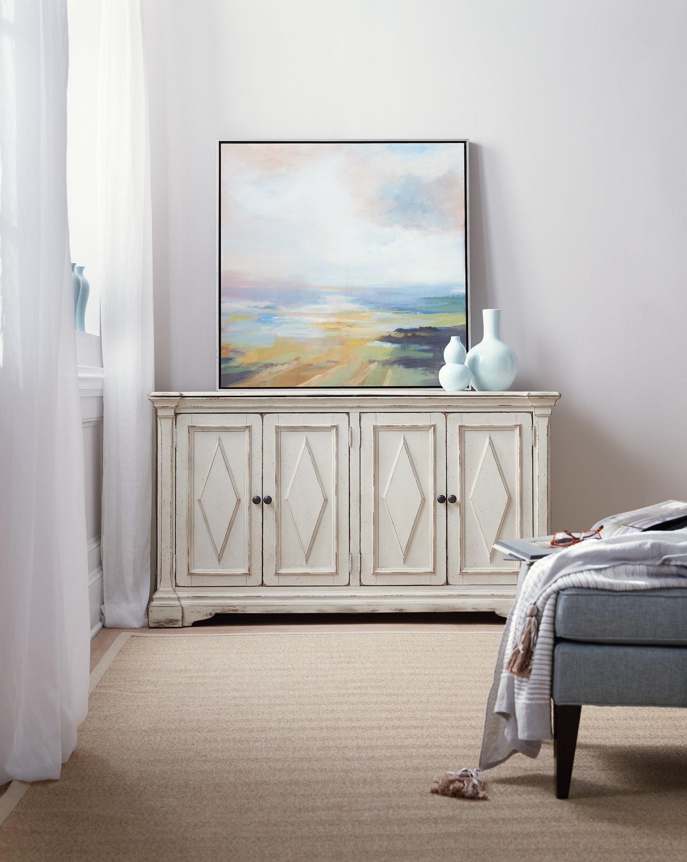 Hooker Furniture Four-Door Cabinet 5662-85001-WH