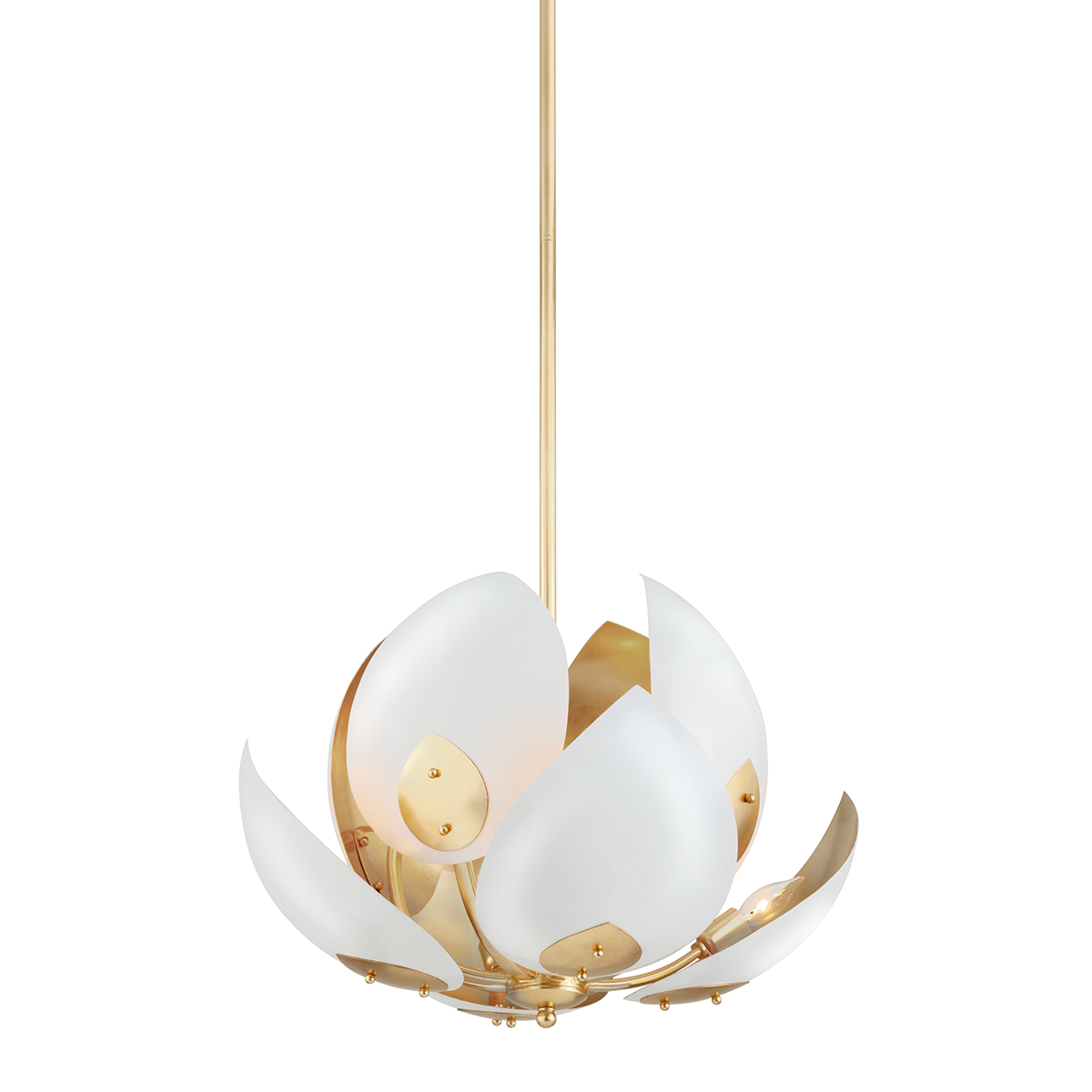 lotus-chandelier-5708-GL/WH