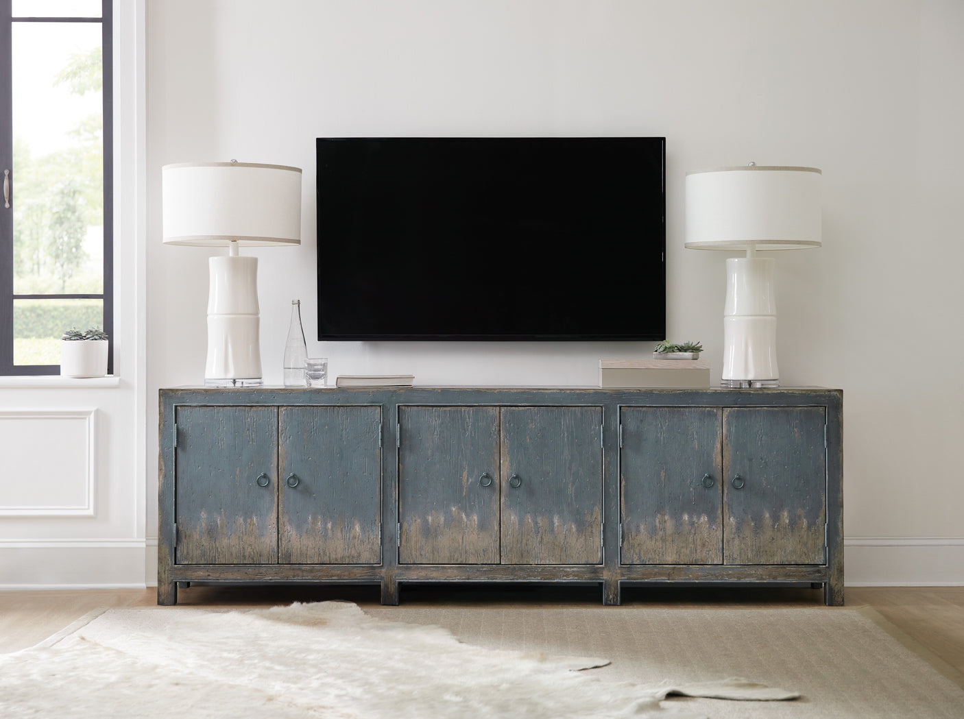 Hooker Furniture Boheme Salvator Media Console 5750-55489-BLU