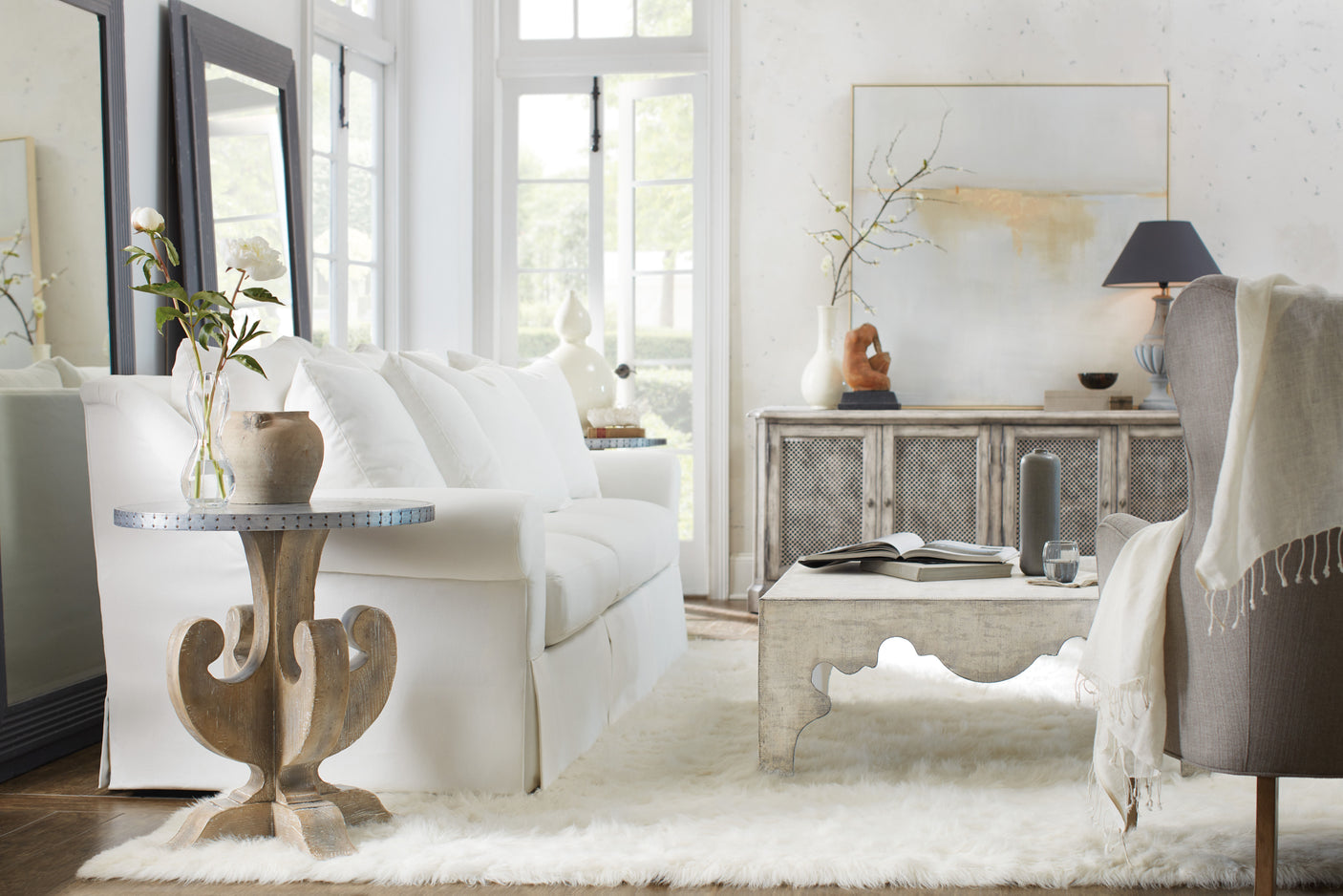 Hooker Furniture Boheme Flanders Square Cocktail Table 5750-80112-LTWD